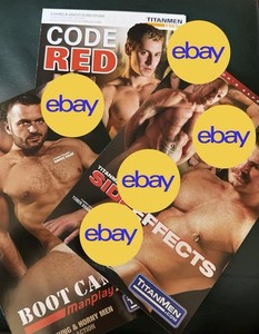 3 TitanMen Video Brochures GAY Interest Male Nude Models Titan Media
