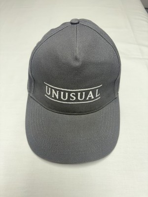 Beechfield Original Unusual Grey Baseball Cap Embroidered Logo Adjustable strap 