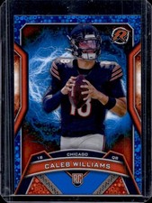 2024 Topps Resurgence Caleb Williams RC Blue and Orange Spark Rookie #117 Bears