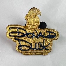 Disney Pin Hat Lapel Pin 4 Donald Duck Gold Tone