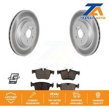 Rear Coated Disc Brake Rotors And Ceramic Pads Kit For Jaguar XE XF KGT-103064