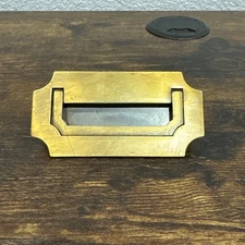 Drexel Campaigner Dresser Drawer Pull Handle Brass Vintage Mid Century MCM