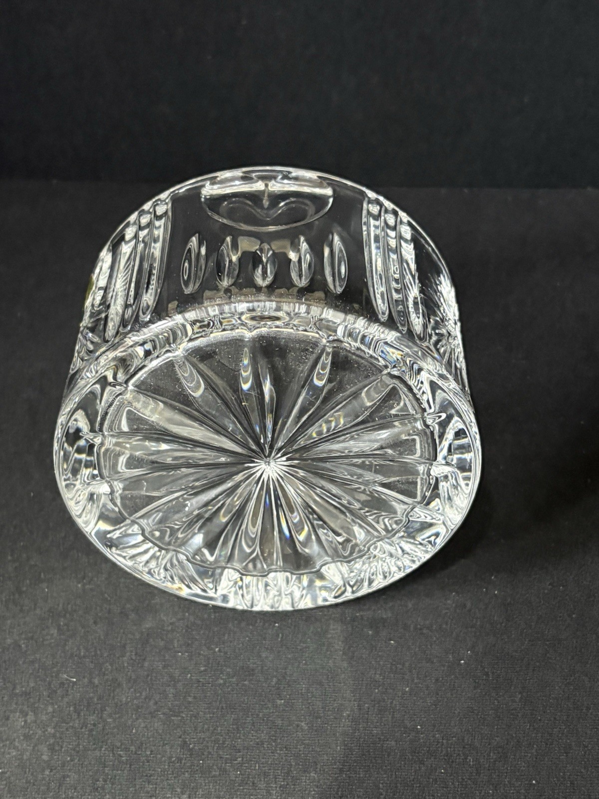 Waterford Millennium Series Crystal Champagne Wine Bottle Coaster Bowl 5 1/4''