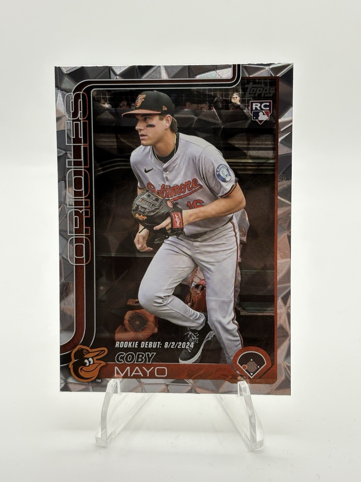 2025 Topps Update Coby Mayo RC Rookie Debut #US282 Diamante Foil Parallel