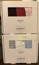 Auden Lot Of Two 3 Pack Boxes Of XL Modal Blend Thongs In Different Colors NWT