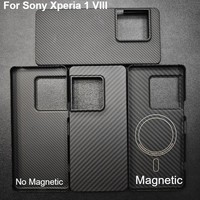 For Sony Xperia 1 VIII Aramid Carbon Fiber Magnetic Case for Magsafe Back Cover