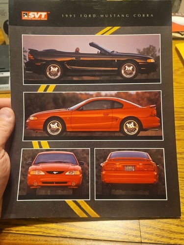 1995 Ford Mustang Cobra Brochure Sheet SVT Coupe Convertible Nice Dealer Card