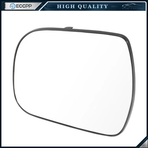 Mirror Glass For 2011-2014 Toyota Sienna Left Driver Side Non-Heat Flat Chrome