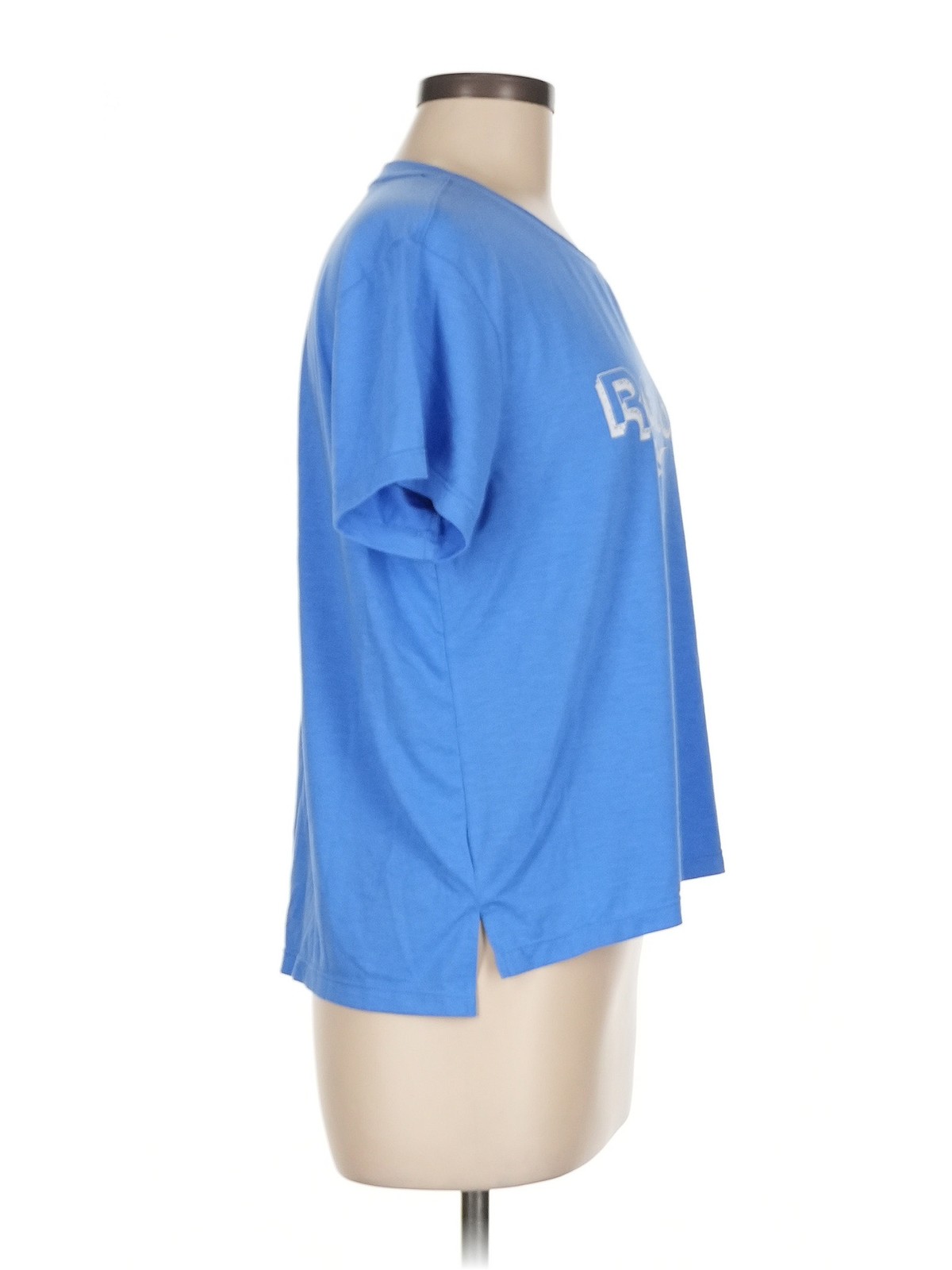 Reebok Women Blue Short Sleeve T-Shirt M thumbnail 3