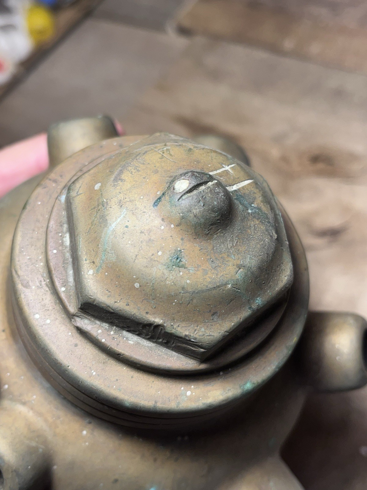 Vintage Brass Bresnan Cellar Distributor Fire Hose 3” Nozzle Basement