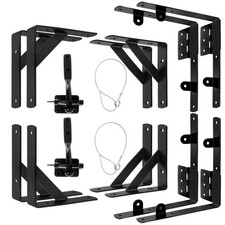Anti Sag Gate Kit, 2 Set Gate Corner Brace Bracket,Heavy Duty No Sag Kit for ...