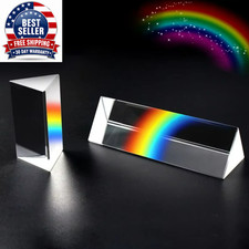 Triangular Prism K9 Optical Prisms Glass Physics Teaching Refracted Light Spectr