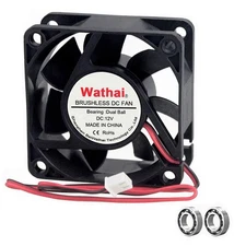 60mm X 60mm X 25mm 12v 2p Dual Ball Dc Case Fan Brushless Cooling Fan