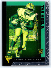 2021 Chronicles Flux Draft Football Javonte Williams North Carolina Rookie #248