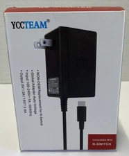 AC Adapter Charger for N Switch, YCCTEAM New in open box Nintendo compatible