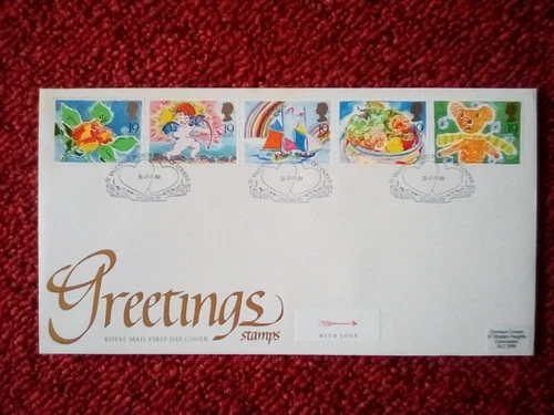 GB FDC ROYAL MAIL 1989 GREETINGS LOVER SALISBURY SPECIAL P/MARK