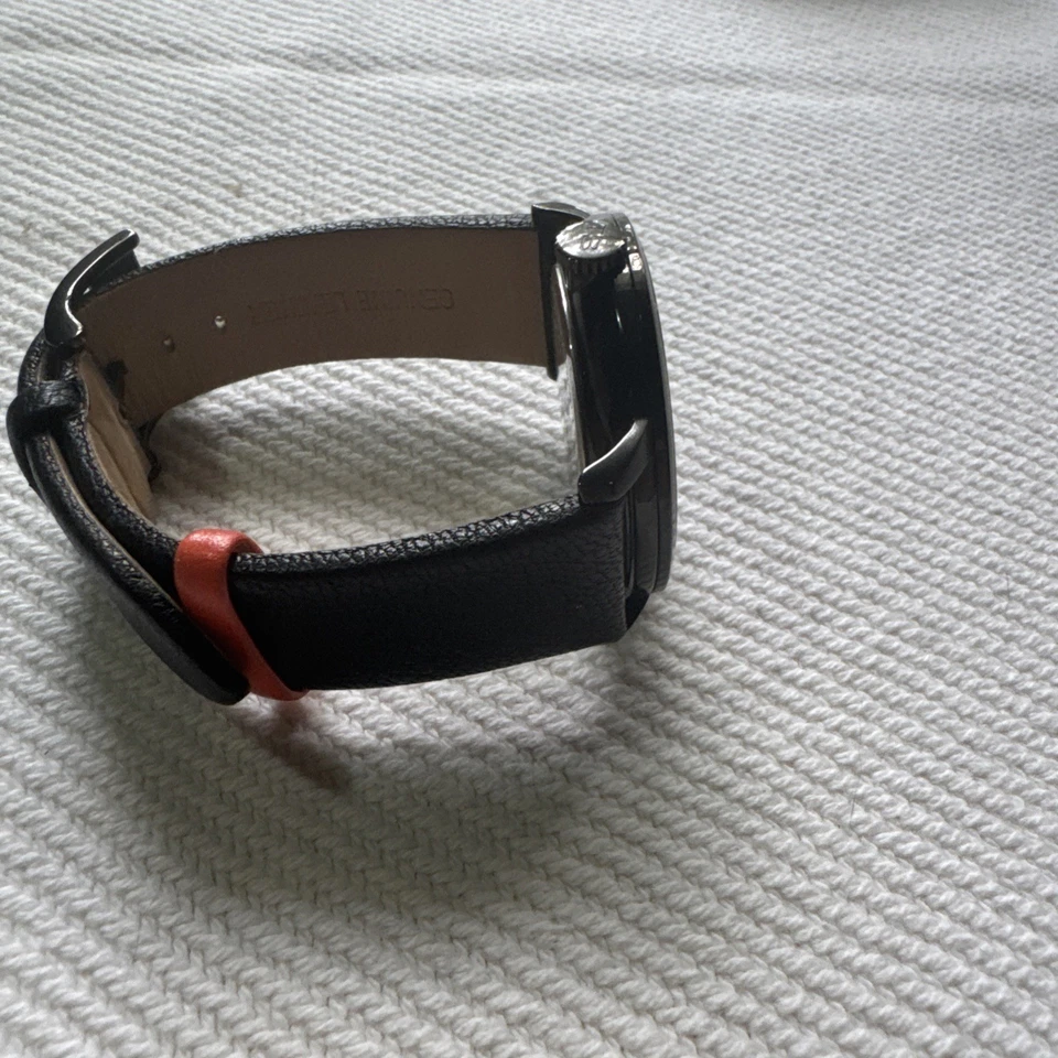 TED BAKER 10029566 BLACK DIAL BLACK LEATHER STRAP MENS WATCH - Image 3 of 3