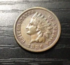 1886 T1 Indian Head Cent Penny, VF-XF. G68