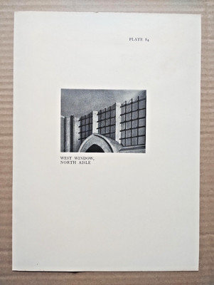 Westfenster, Nordschiff, Alle Heiligtümer an der Turmkirche - Antikdruck - 1929