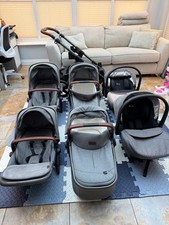 Silver Cross Wave 3 Double Pram Pushchair Stroller