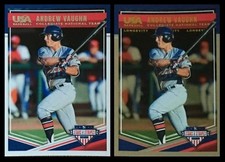 Andrew Vaughn 2018 USA Baseball Stars & Stripes #2 Longevity Foil Collegiate RC