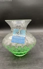 Blenko Handcraft Green Clear Art Glass Vase 2nd Quality Limited Edition