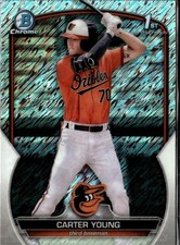 2023 Bowman Chrome #BCP-183 Carter Young Prospects Shimmer Refractor