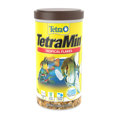 TetraMin Tropical Flakes 7.06 Ounces, Nutritionally Balanced Fish Food