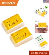 Gift-Ready Natural Rosin 2-Pack for String Instruments - Perfect for Musicians
