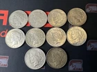 New Listing10 Coin Lot - 1922 (x4), 1923 (x3), 1924, 1925(x2) Silver Peace Dollars