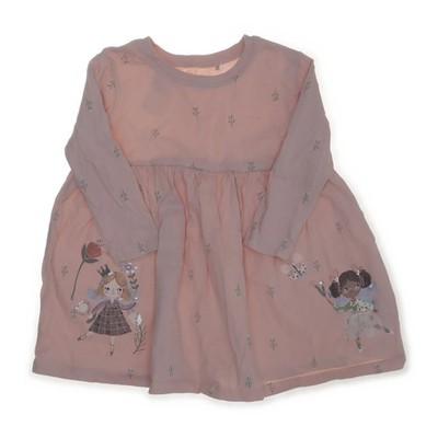 Next, Kleid, Größe: 86, Pink/Mehrfarbig, Baumwolle, Mädchen #LP8