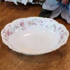 Hutschenreuther RICHELIEU Floral Oval Vegetable Bowl 9 x 7 x 2.25 Serving Dish