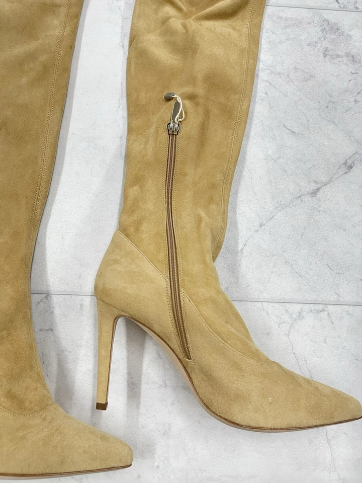 NUEVO EN CAJA Botas de Gamuza Sergio Rossi Matrix Elastizadas Sobre la Rodilla Talla: 36.5 (US 6.5) Foto 4 de 4