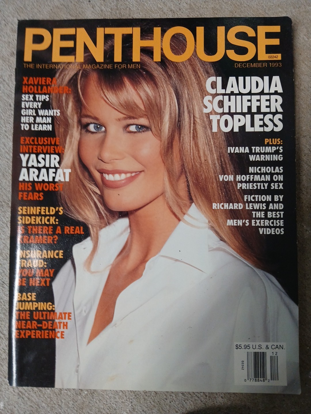 PENTHOUSE Magazine December 1993 Claudia Schiffer Robert Fischer Ivana Trump