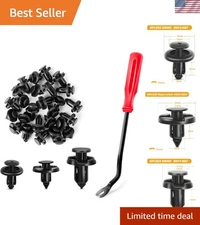 Subaru OEM Quality Fasteners Set: 100PCS Clips, Remover Included - PA66 Material
