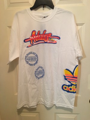 adidas multi logo tee