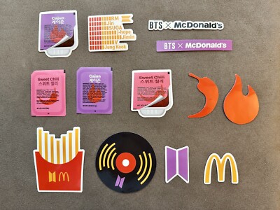BTS x MCD Logo Sticker Set-McDonald's Collab-Weverse