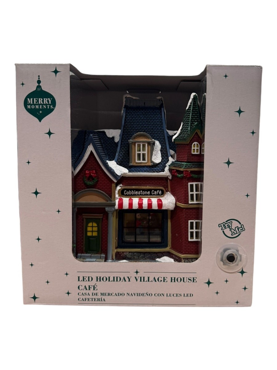 Aldi Christmas Village House Cafe LED Lights Merry Moments NEW 2024
