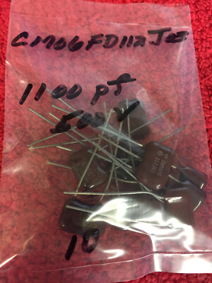 CM06FD112J03  CDE CAPACITOR Mica Capacitors 500V 1100 pF 5% 10  PCS NOS