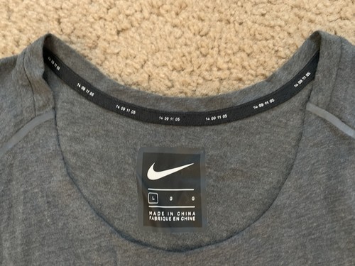 Nike Rise 365 Tech Pack grigio tank da corsa taglia large AQ6379-060 - Foto 6 di 12