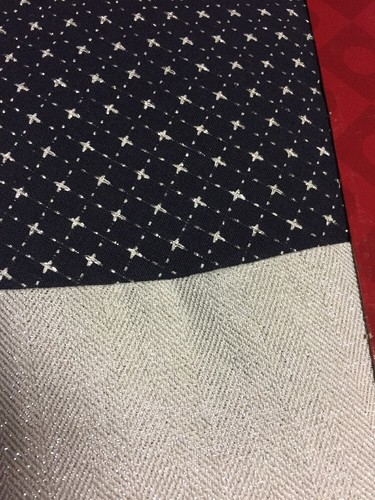 NEW Holiday Living Christmas Tree Skirt 56" Navy Blue & Silver Sparkly Padded - Picture 3 of 4