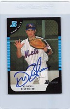 2005 Bowman #BDP44 Drew Butera Mets Signed Auto *J2507