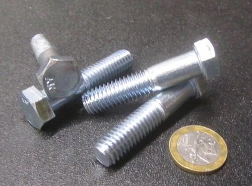 Cap Screw Bolt, Grade 2, PT, Zinc 7/16"-14 x 2.00" Length, 25 Pc - Picture 11 of 12