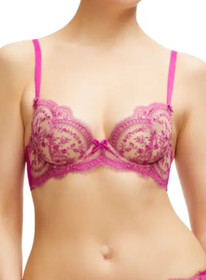 Dita Von Teese Severine Lace Underwire Bra Pink Size 36D   2516
