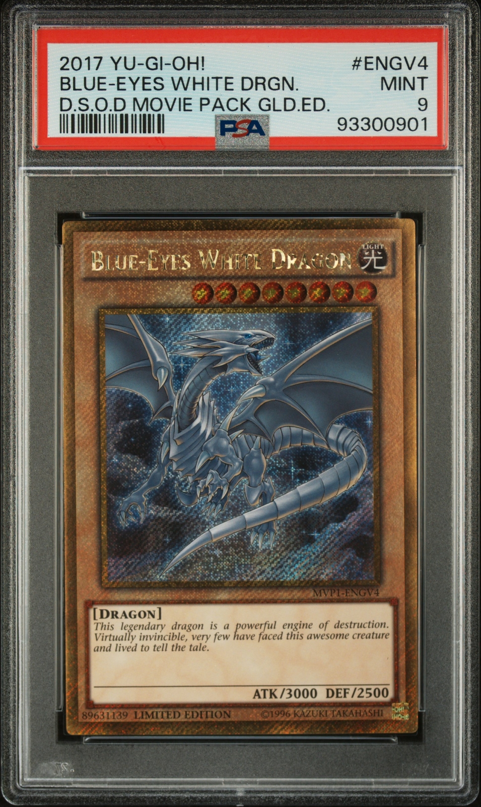 2017 #ENGV4 BLUE-EYES WHITE DRAGON PSA 9