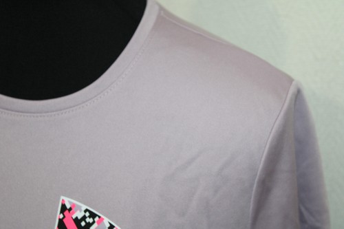 Under Armour Sz YXL HeatGear Loose Tee Light Purple Spell Out - Picture 3 of 6
