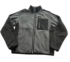 Uniqlo x JW Anderson x Roger Federer Fleece Full Zip Jacket in Dark Grey