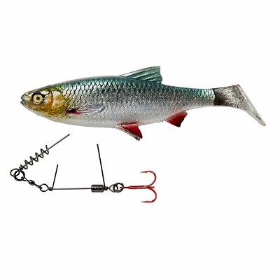 Savage Gear Corkscrew Stinger 3g RED + BN Ködermontage Edelstahlvorfach 2 Stück