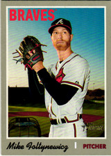 Mike Foltynewicz 2019 Topps Heritage Baseball #327 Atlanta Braves