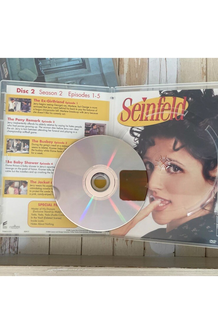 2!!!! Seinfeld Seasons Two Lot Replacement Disc Slim case